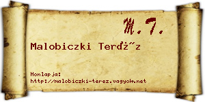 Malobiczki Teréz névjegykártya